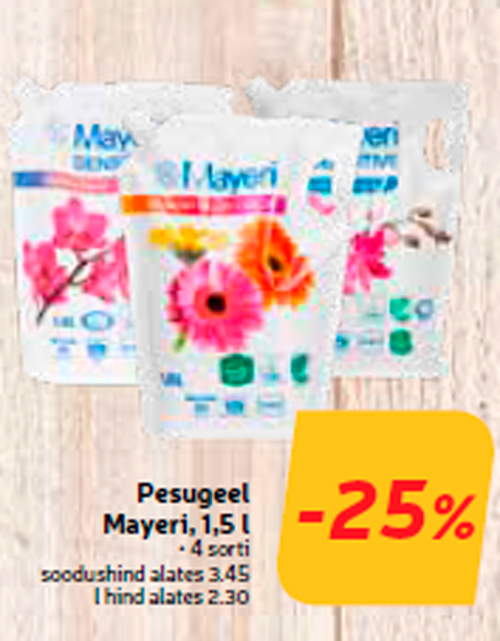 Pesugeel Mayeri, 1,5 l  -25%
