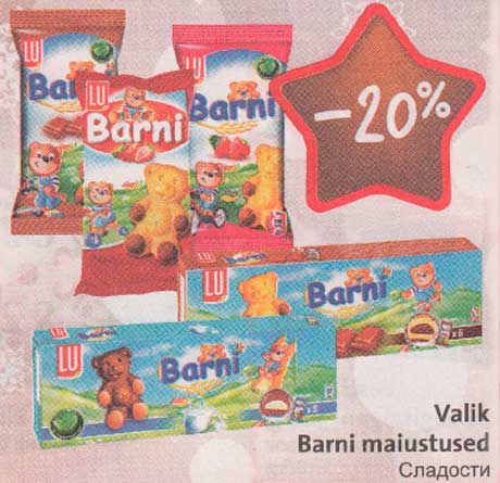 Valik Barni maiustused