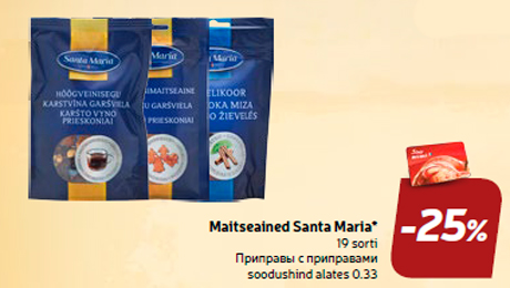 Maitseained Santa Maria*  -25%