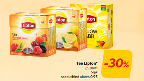 Tee Lipton*  -30%