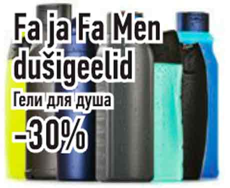 Fa ja Fa Men dušigeelid -30%