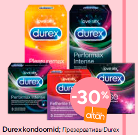 Durex kondoomid -30%