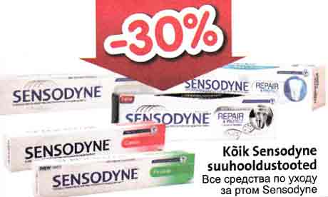 Kõik Sensodyne suuhooldustooted 