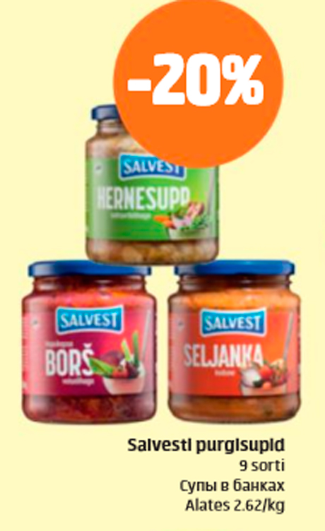 Salvesti purgisupid  -20%