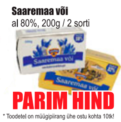 Saaremaa või  - PARIM HIND