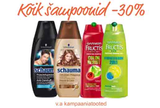 Kõik šampoonid -30%