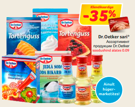 Dr.Oetker sari*  -35%