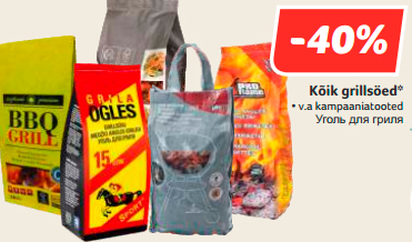 Kõik grillsöed*  -40%