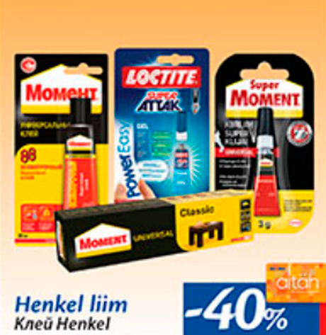 Henkel liim  -40%