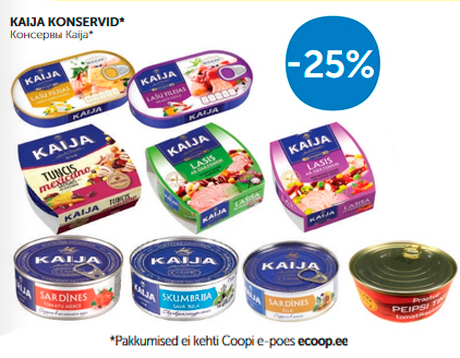 KAIJA KONSERVID*  -25%