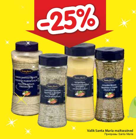 Valik Santa Maria maitseained  -25%