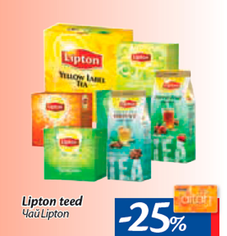 Lipton teed -25%