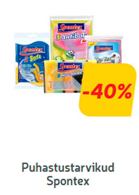 Puhastustarvikud Spontex  -40%
