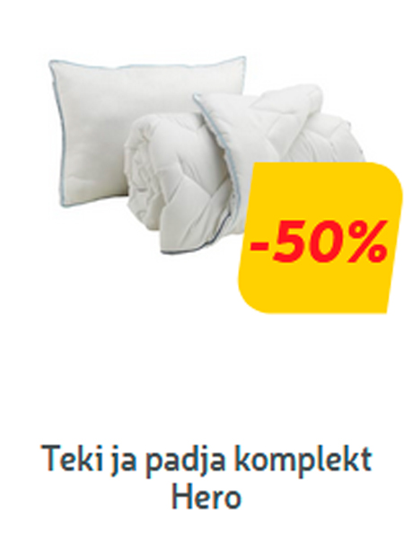 Teki ja padja komplekt Hero*  -50%
