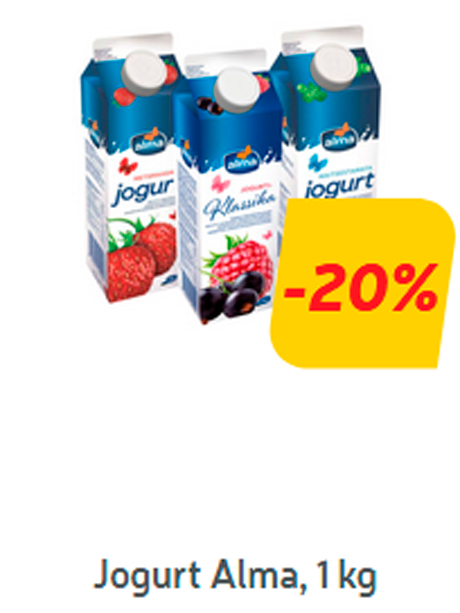 Jogurt Alma, 1 kg -20%
