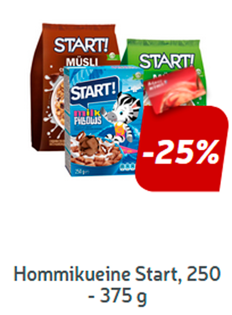 Hommikueine Start, 250 - 375 g  -25%
