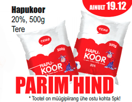 Hapukoor - PARIM HIND