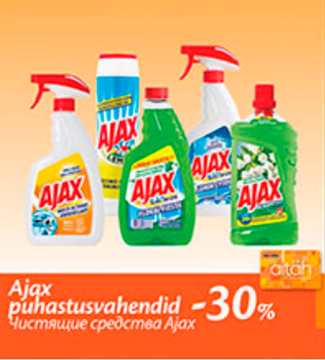 Ajax puhastusvahendid  -30%