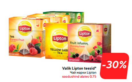 Valik Lipton teesid*  -30%