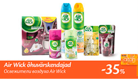 Air Wick õhuvärskendajad  -35%