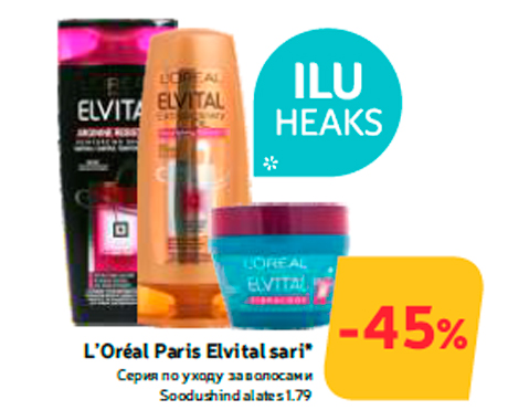 L’Oréal Paris Elvital sari*  -45%