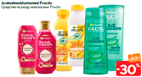 Juuksehooldustooted Fructis  -30%