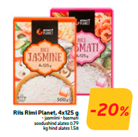 Riis Rimi Planet, 4x125 g  -20%
