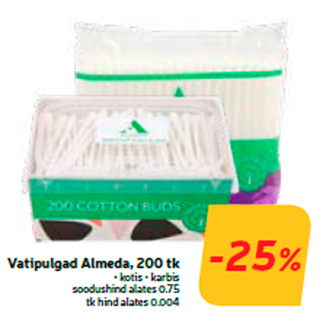 Vatipulgad Almeda, 200 tk  -25%
