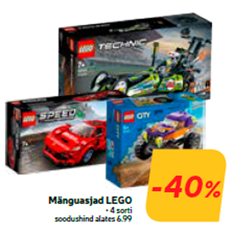 Mänguasjad LEGO  -40%
