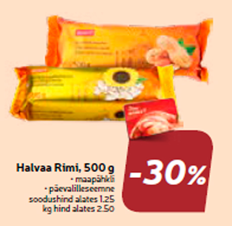 Halvaa Rimi, 500 g -30%