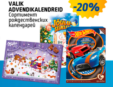 VALIK ADVENDIKALENDREID  -20%