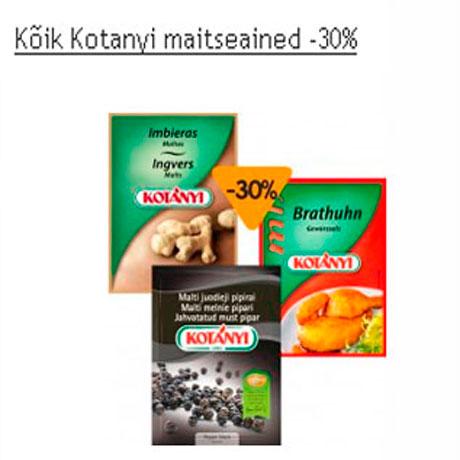 Kotanyi maitseained -30%