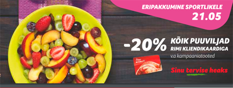 KÕIK PUUVILJAD -20%