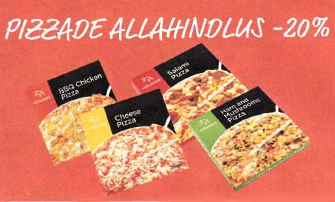 Pizzade allahindlus -20%