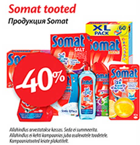 Somat tooted -40%