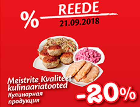 Meistrite Kvaliteet kulinaariatooted  -20%