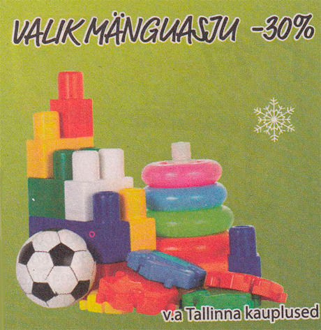 VALIK MÄNGUASJU  -30%