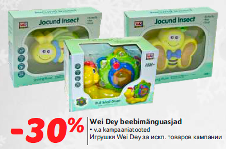 Wei Dey beebimänguasjad -30%