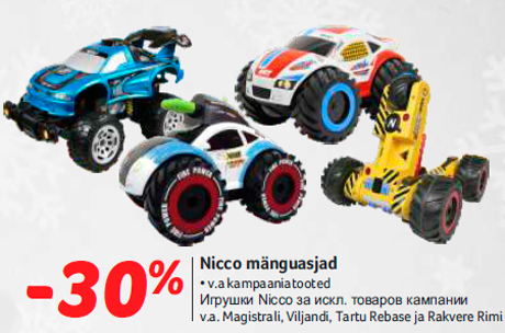 Nicco mänguasjad -30%