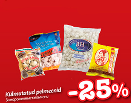 Külmutatud pelmeenid  -25%