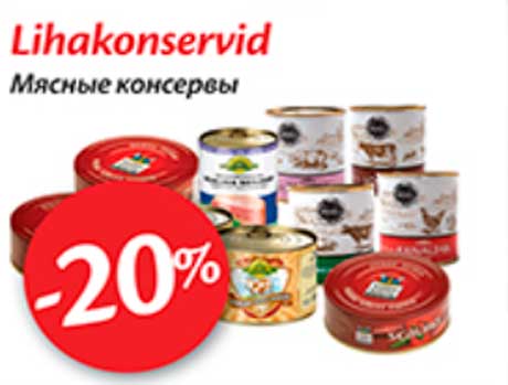 Lihakonservid -20%