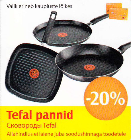 Tefal pannid  -20%