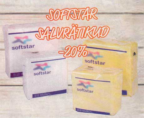 SOFTSTAR SALVRÄTIKUD  -20%