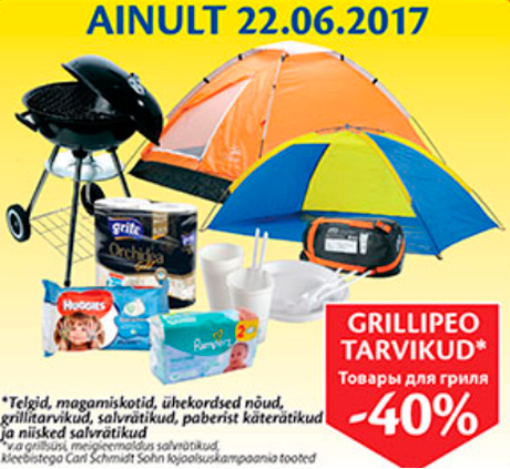 GRILLIPEO TARVIKUD  -40%