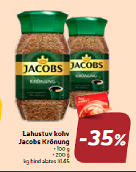 Lahustuv kohv Jacobs Krönung  -35%
