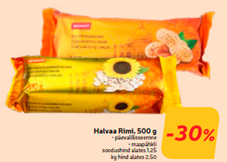 Halvaa Rimi, 500 g  -30%
