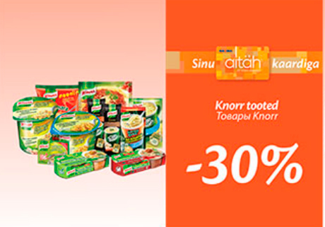 Knorr tooted  -30%