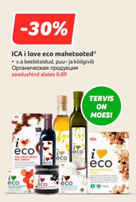 ICA i love eco mahetooted*  -30%