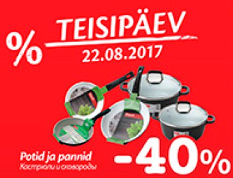 Potid ja pannid  -40%