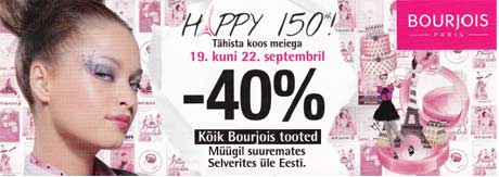 Kõik Bourjois tooted  -40%